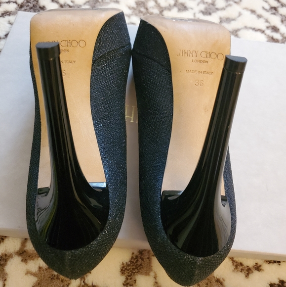 Jimmy Choo Peep Toe Platform Heels - Picture 11 of 12